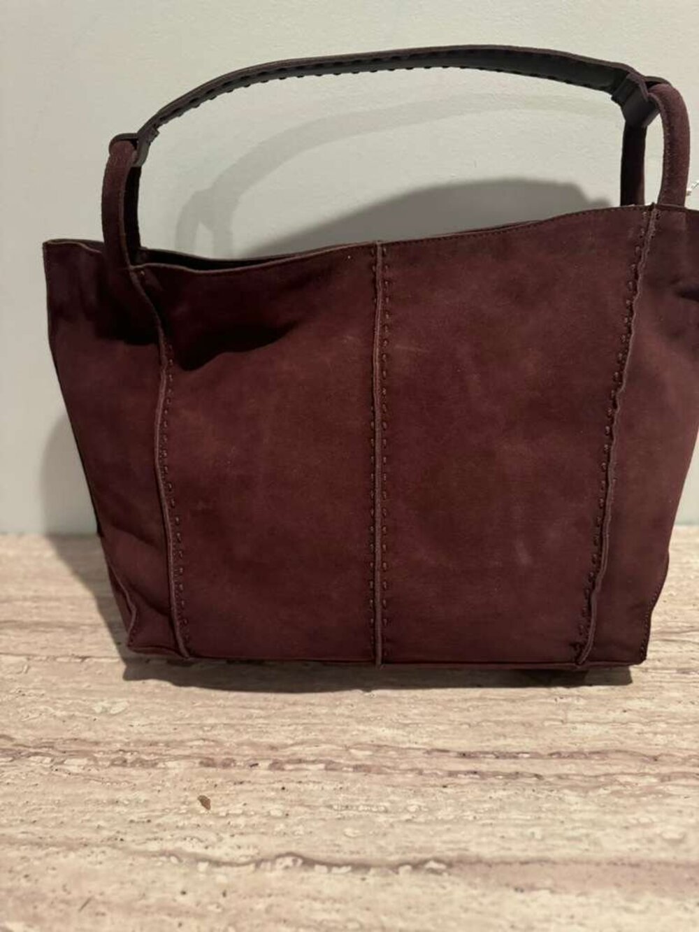 NWT Brand New The Sak Los Feliz Tote Mahogany Suede No Size